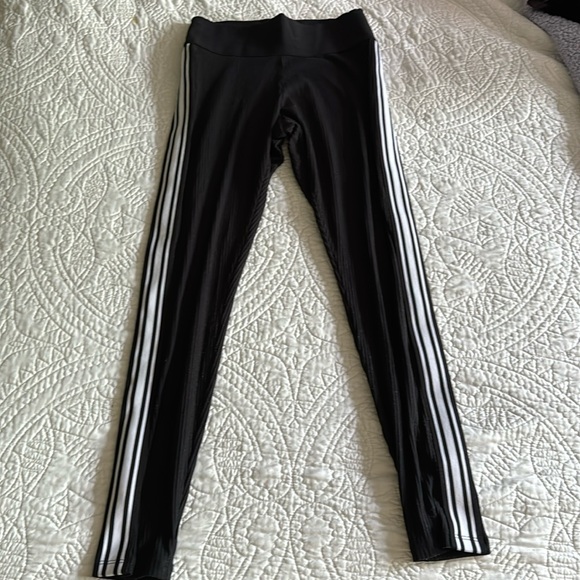 Express One Eleven, Black with White Stripes, High-Rise/Mid-Rise, Size Small - Picture 1 of 4